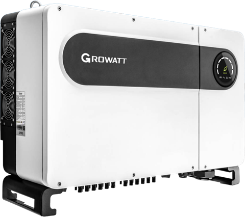 Inversor on grid trifásico Growatt de gran potencia